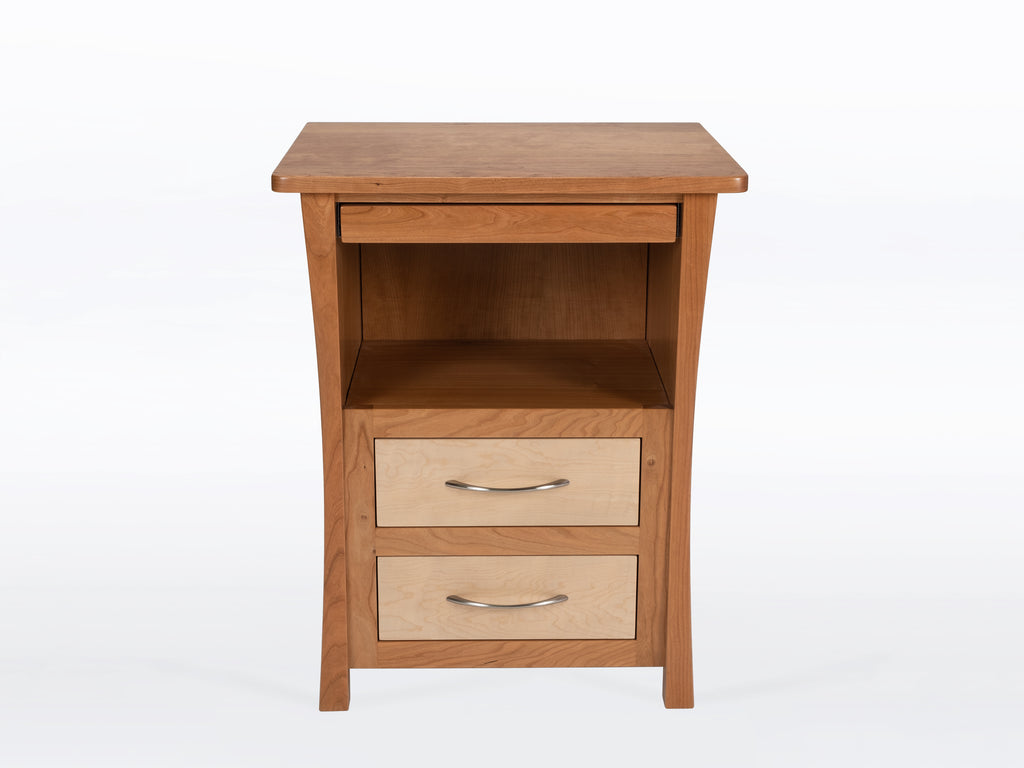 River Rushes Nightstand with Laptop Pull-Out