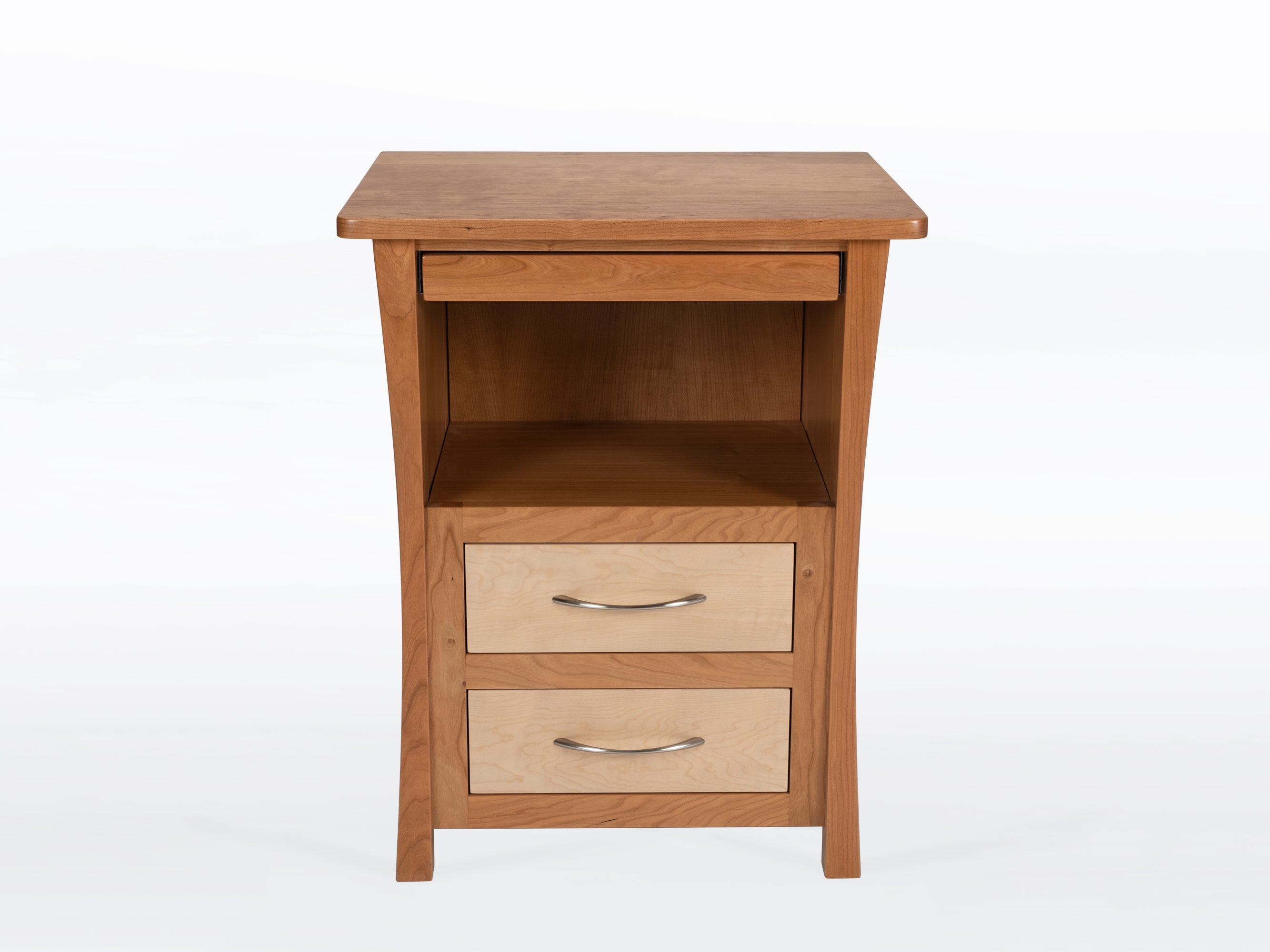 River Rushes Nightstand with Laptop Pull-Out
