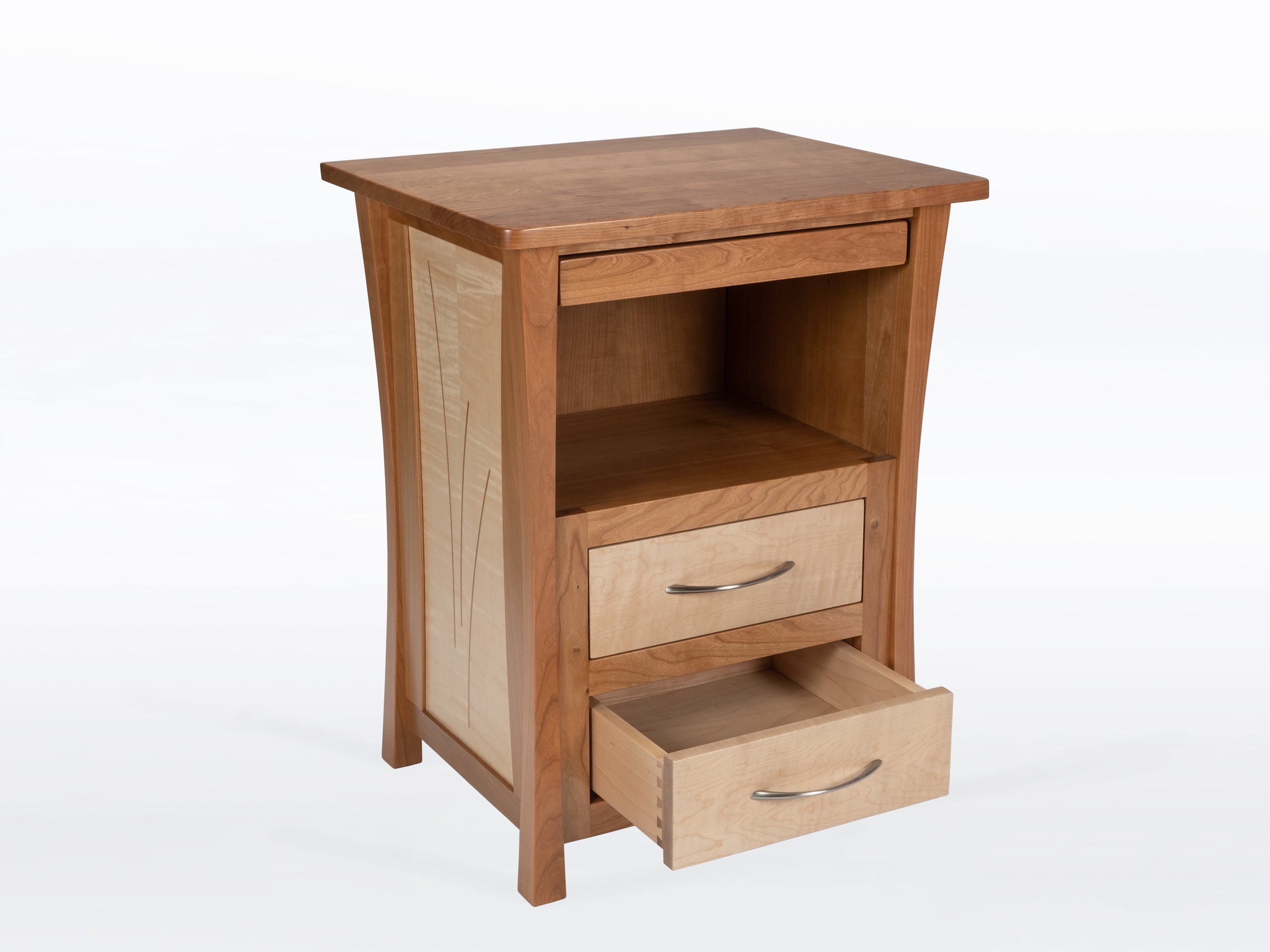 River Rushes Nightstand with Laptop Pull-Out