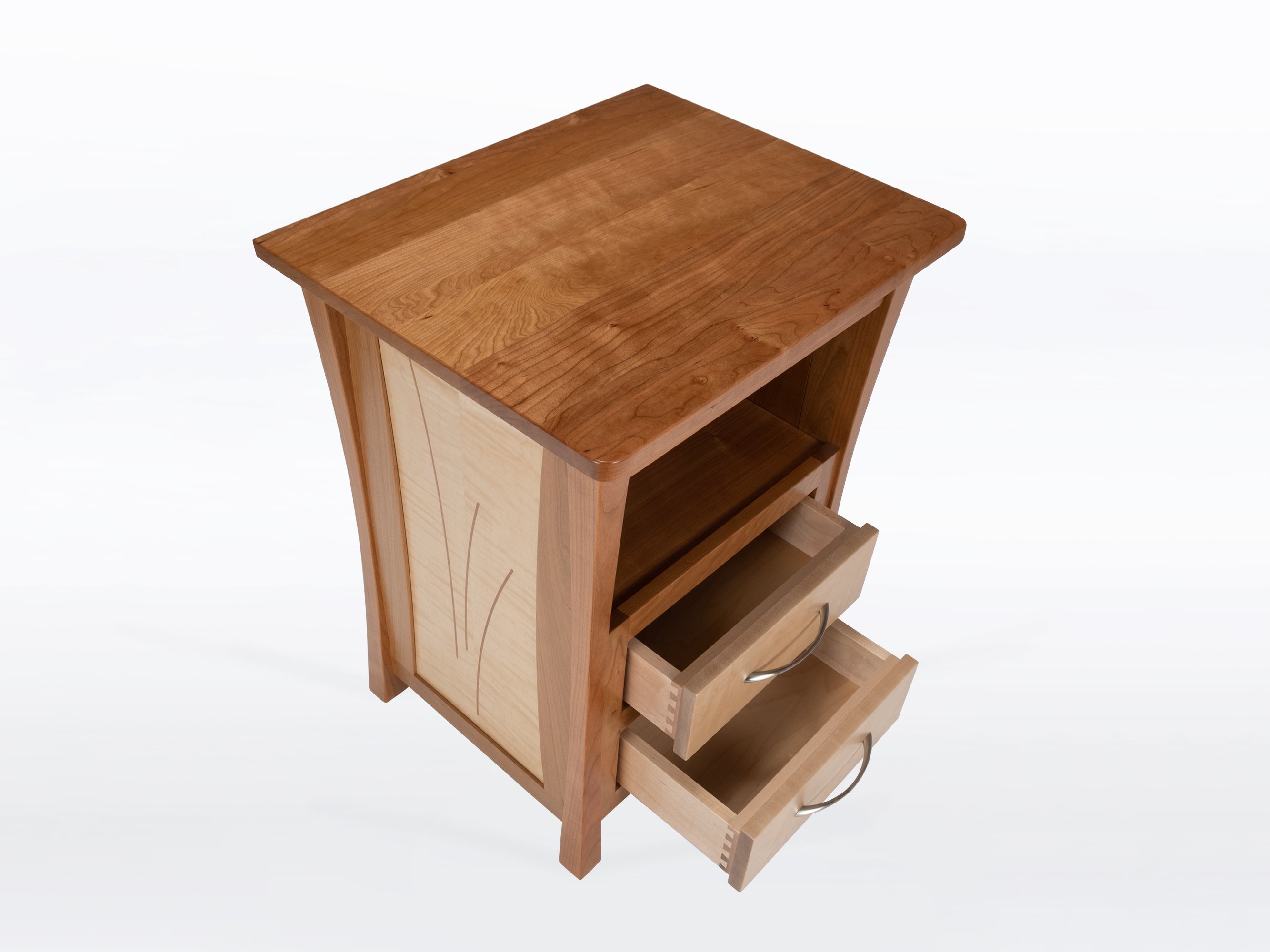 River Rushes Nightstand with Laptop Pull-Out