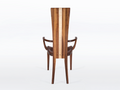Gazelle High Back Armchair with Stripe