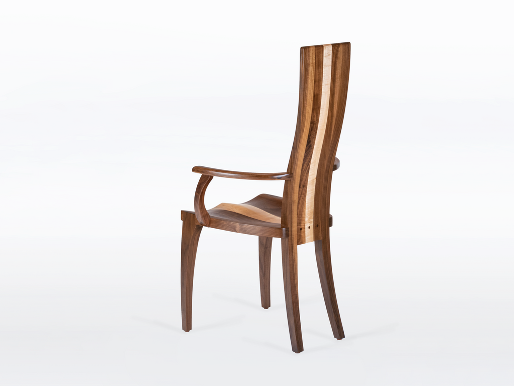 Gazelle High Back Armchair with Stripe