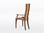 Gazelle High Back Armchair with Stripe