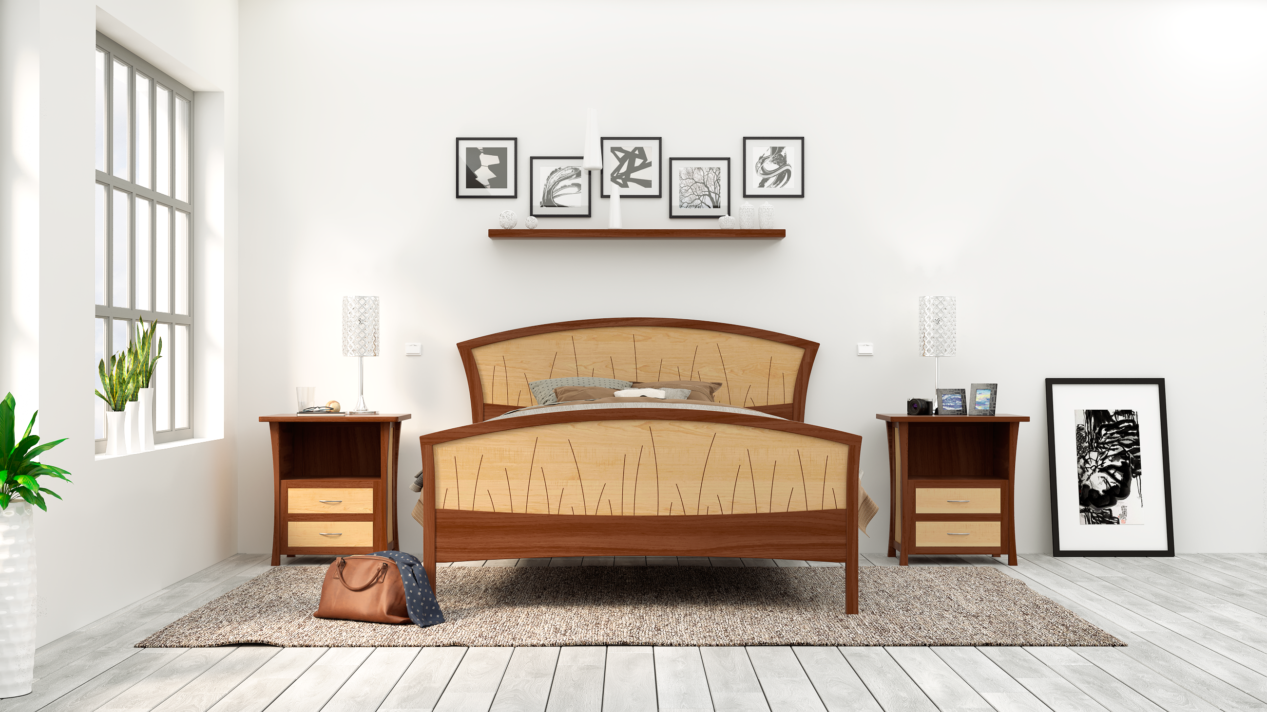 River Rushes Bed Frame With Footboard