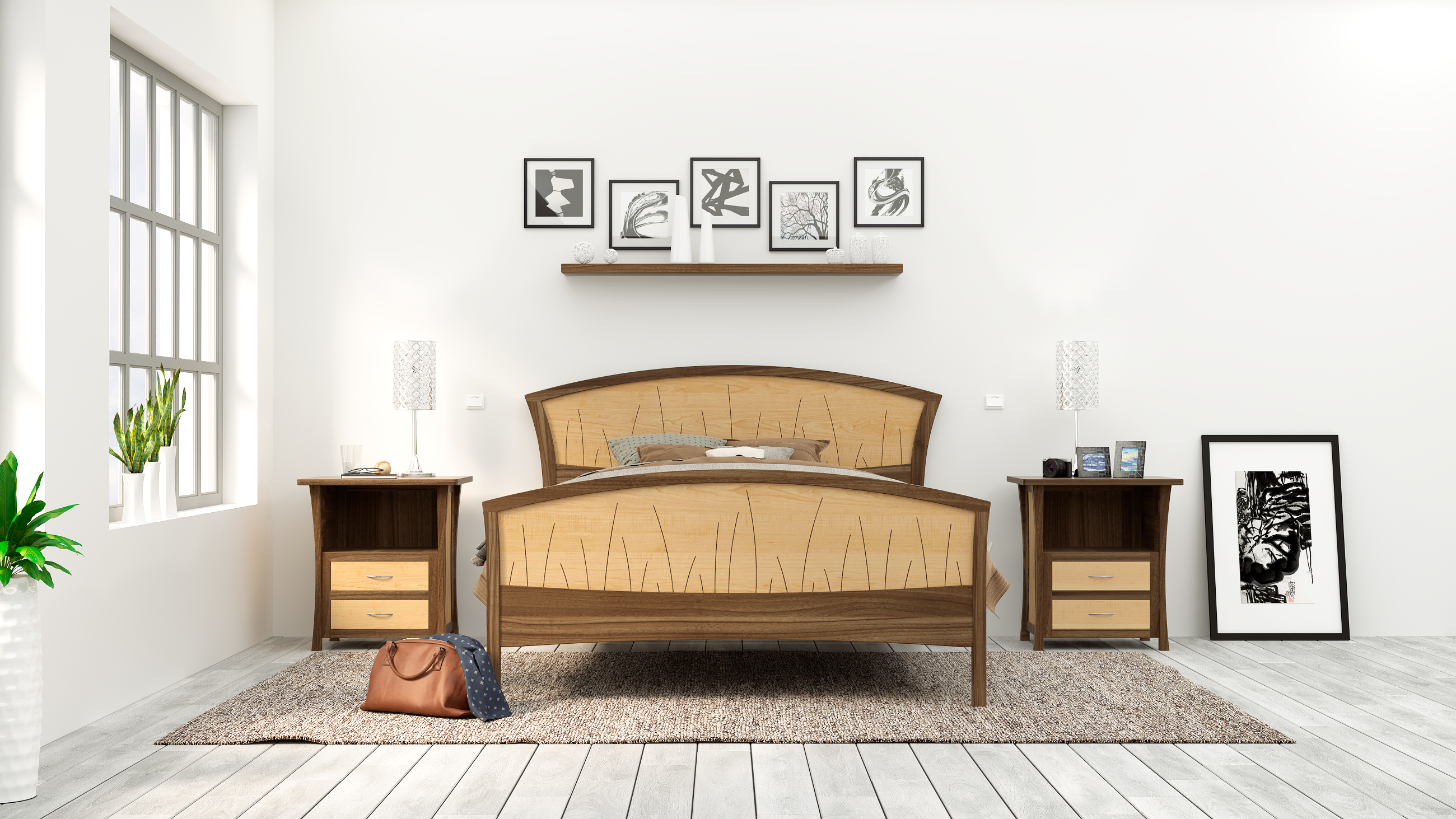 River Rushes Bed Frame With Footboard