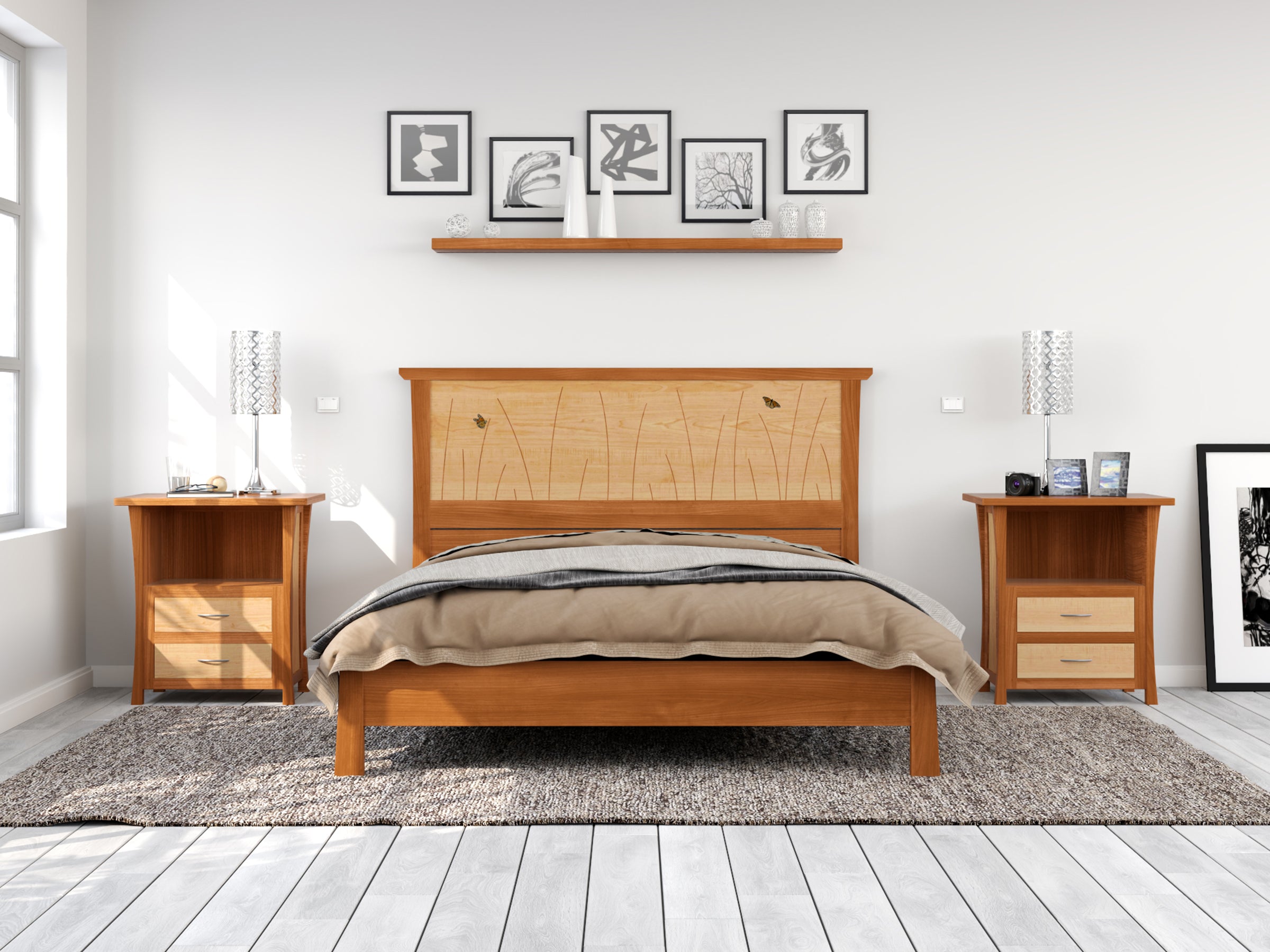 Butterfly Inlay For Beds - Add A Butterfly To Your Bed