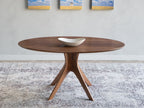 Kapok Eliptical Oval Pedestal Table