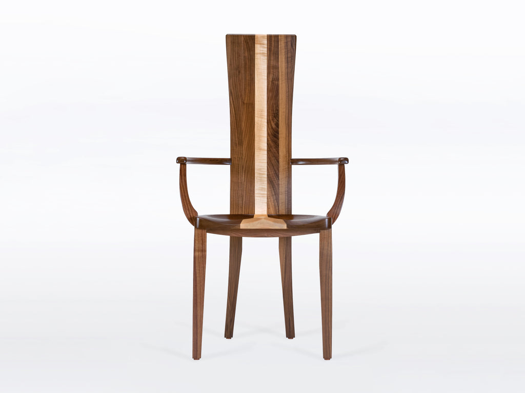 Gazelle High Back Armchair with Stripe