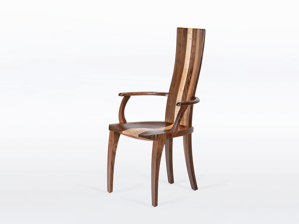 Gazelle High Back Armchair with Stripe