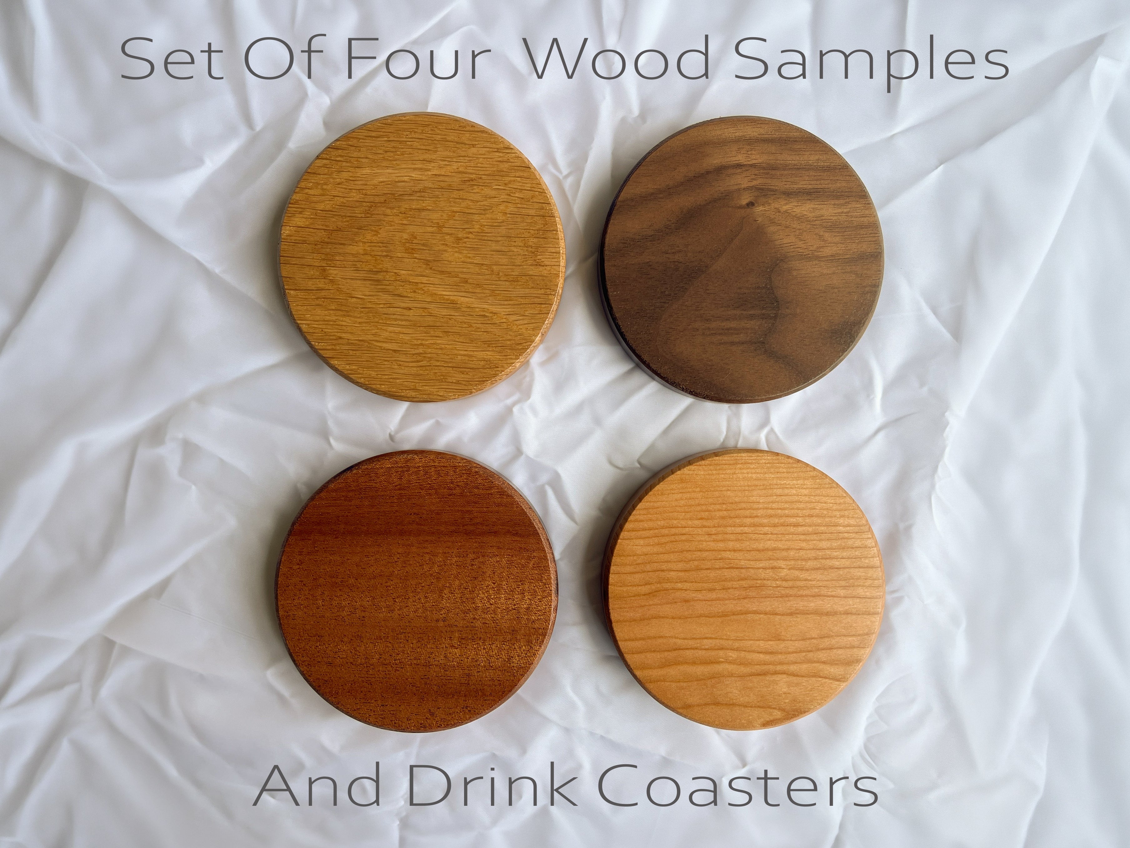 Wood And Fabric Sample Pack / Drink Coasters