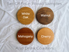 Wood And Fabric Sample Pack / Drink Coasters