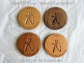 Wood And Fabric Sample Pack / Drink Coasters