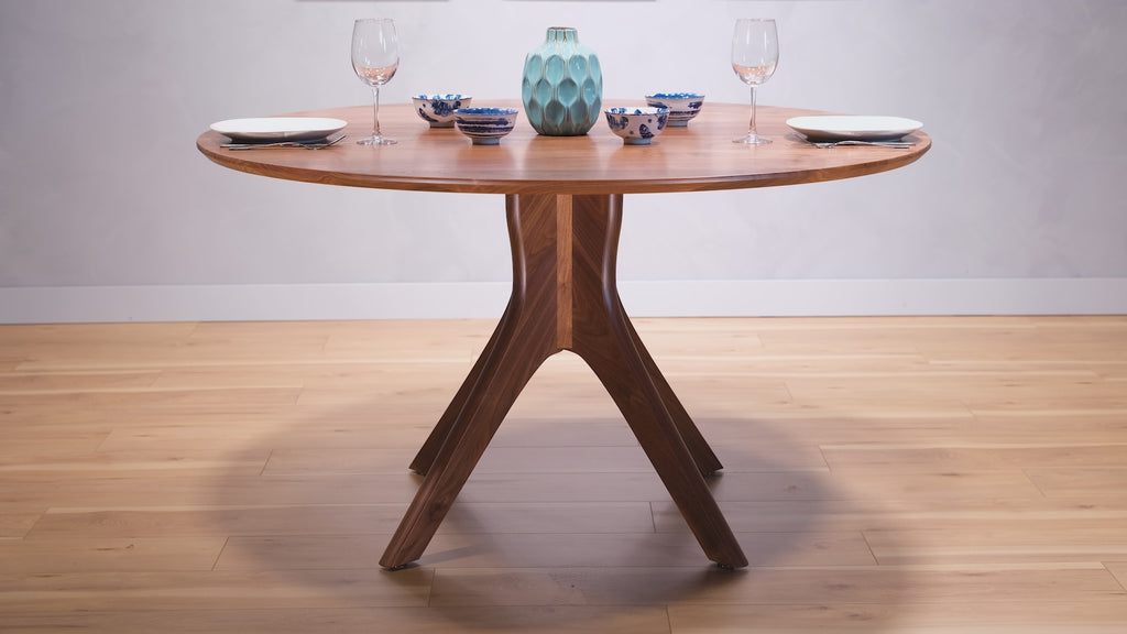 Kapok Eliptical Oval Pedestal Table