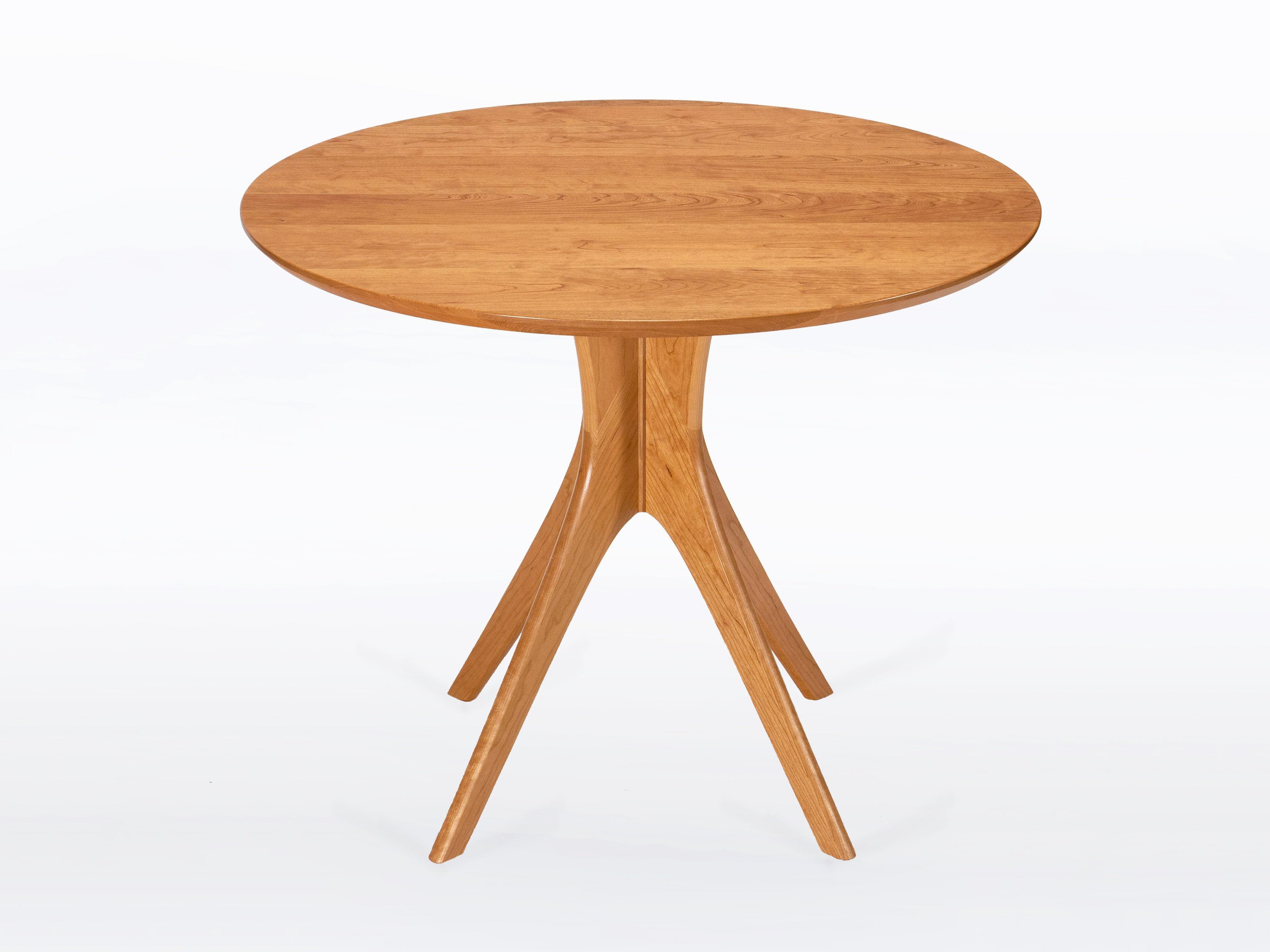 Kapok Round Pedestal Table In Cherry