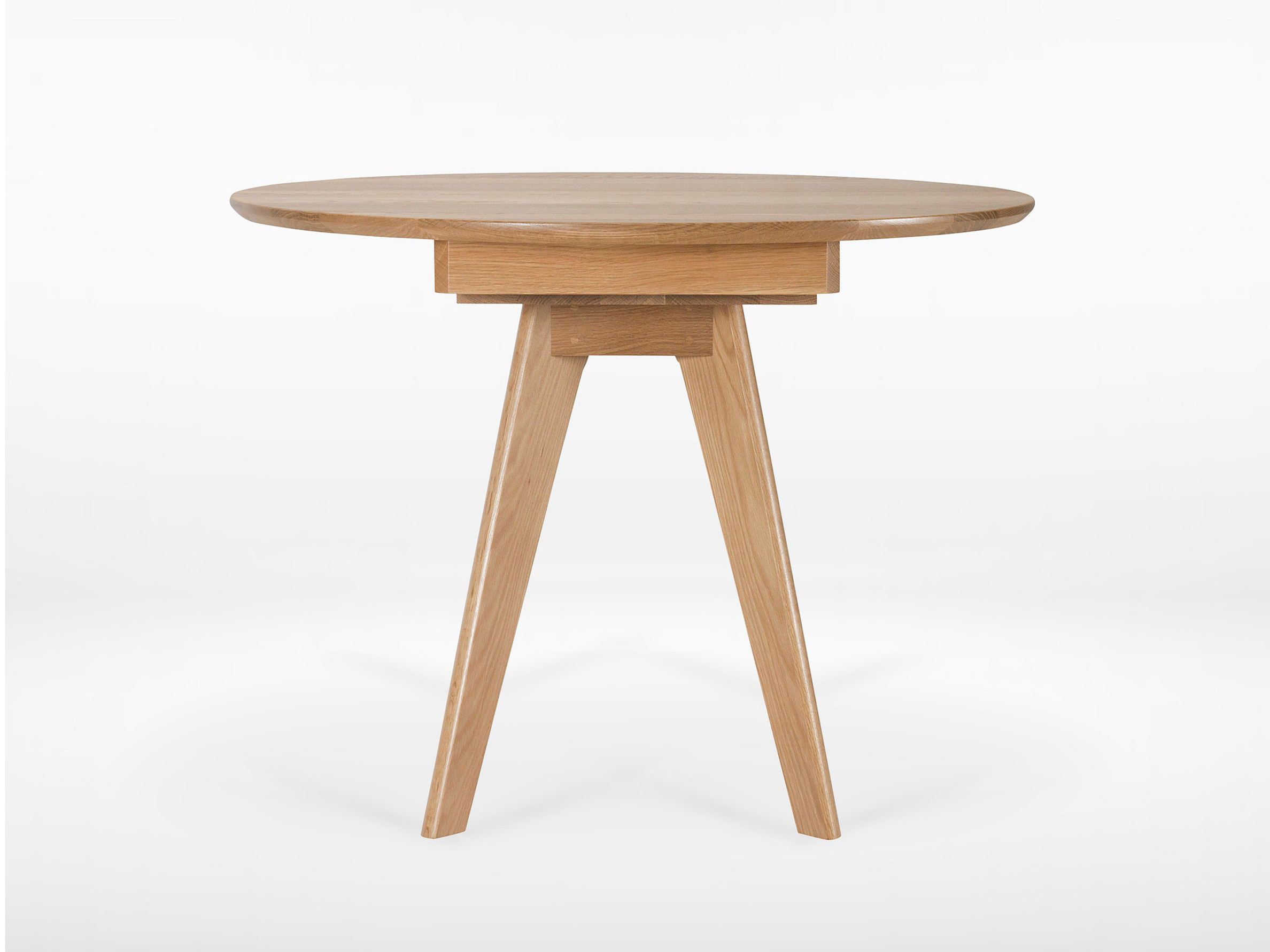 Sister Round Expanding Table In White Oak Sister Round Expanding Table In White Oak
