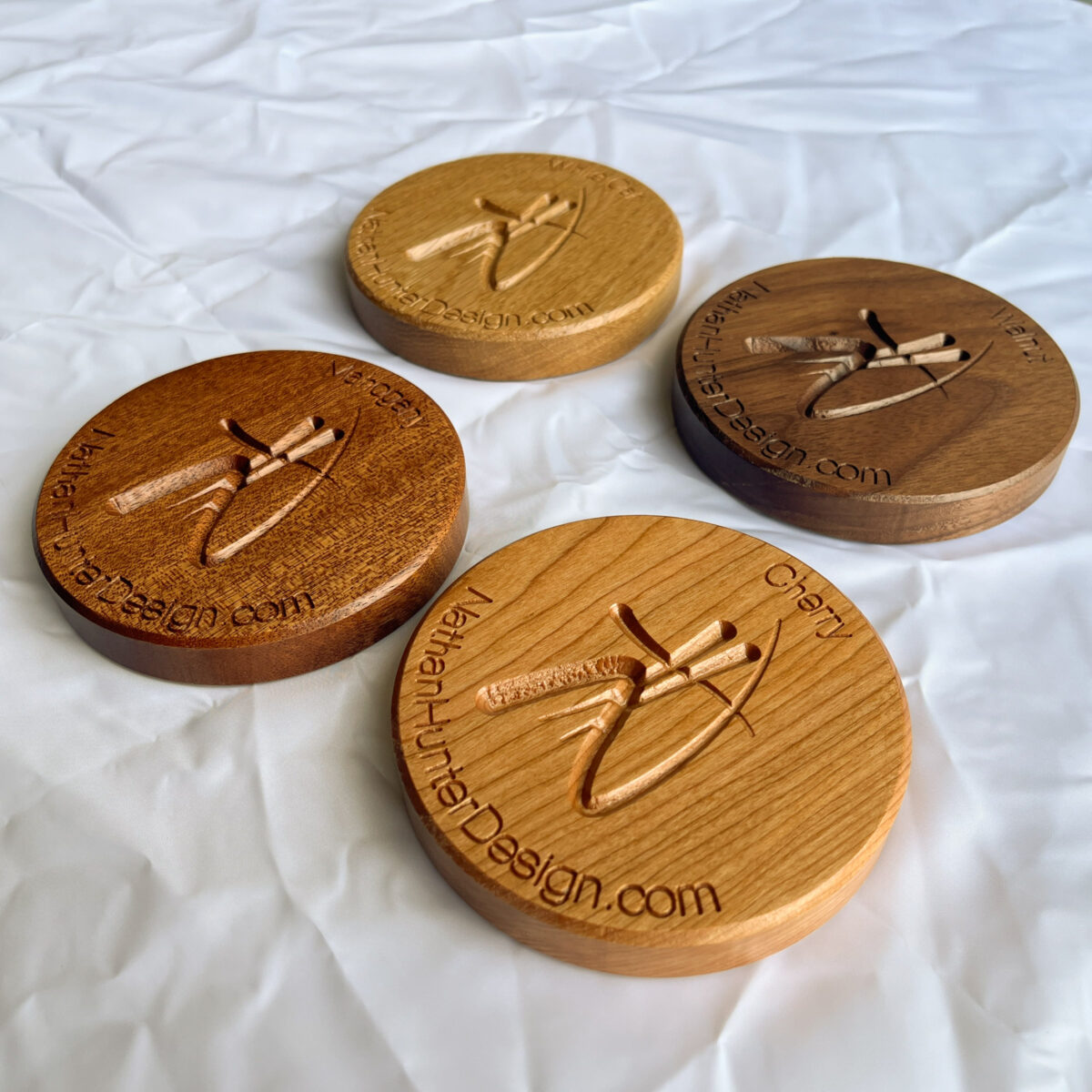Wood And Fabric Sample Pack / Drink Coasters - Image 3