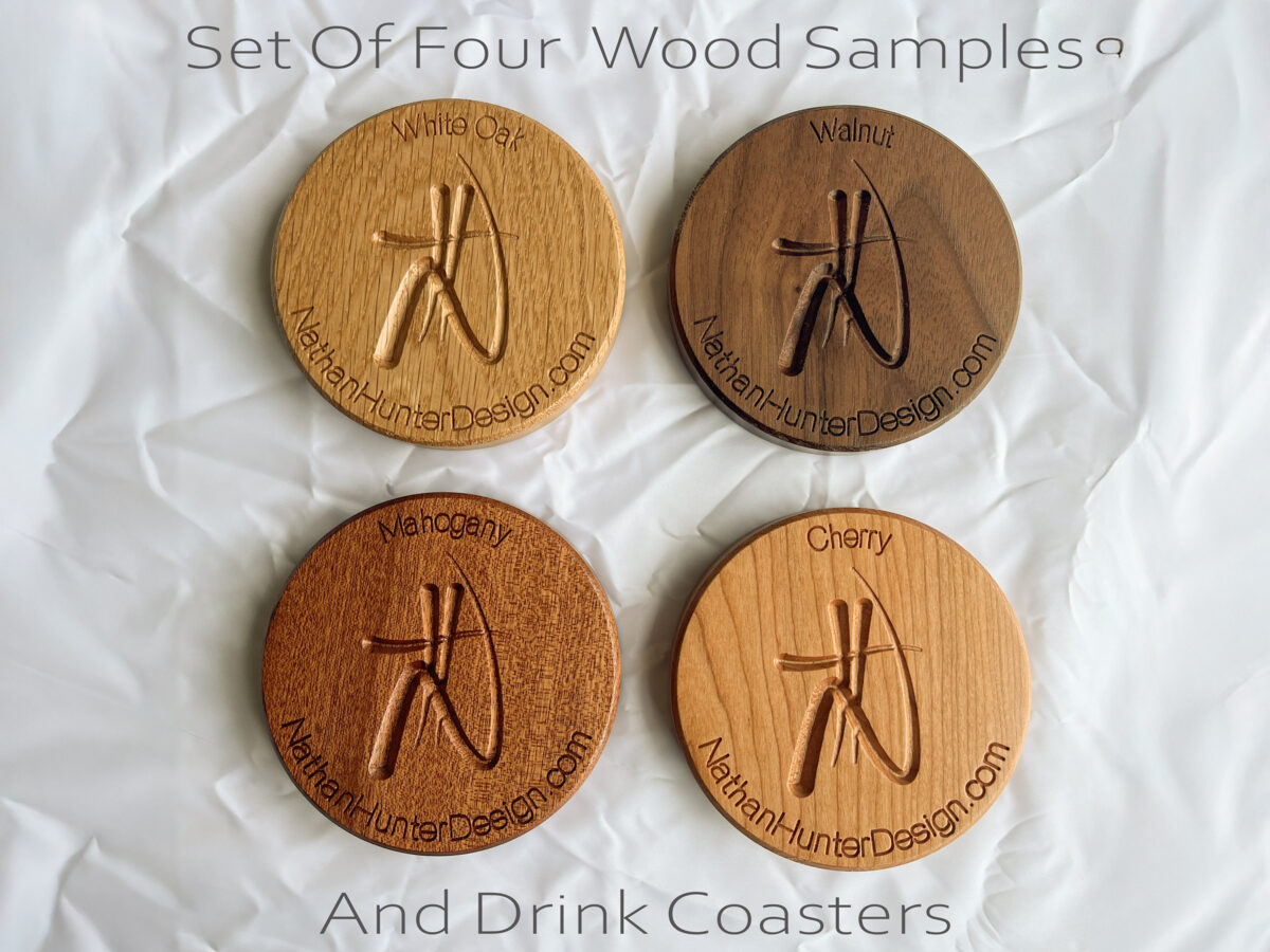Wood And Fabric Sample Pack / Drink Coasters