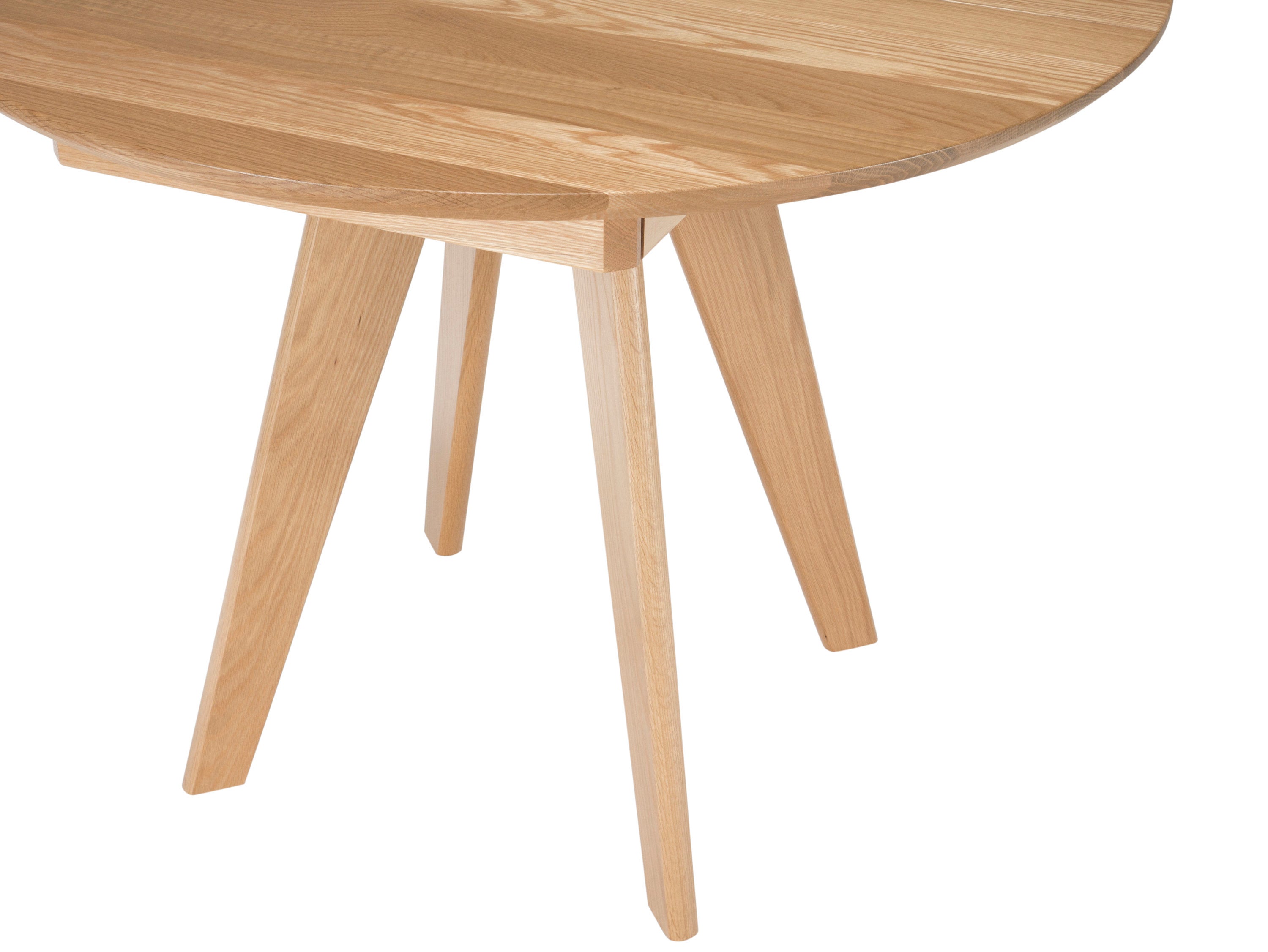 Sister Round Expanding Table In White Oak Sister Round Expanding Table In White Oak